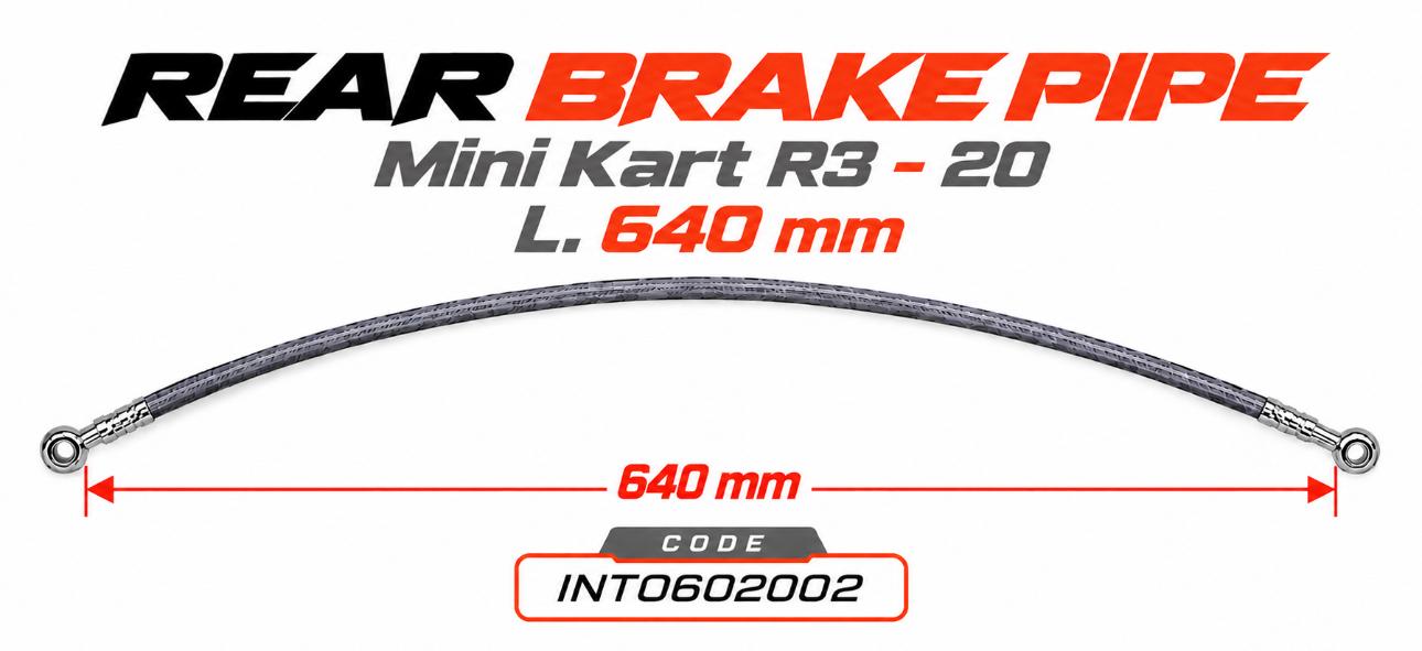 BRAKE PIPE mod.MINI KART R3-20 L.640mm